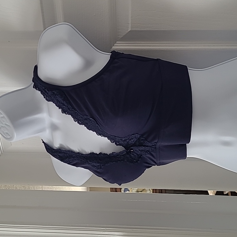 Soma Embraceable Wireless Bralette Lace Details Size XXL